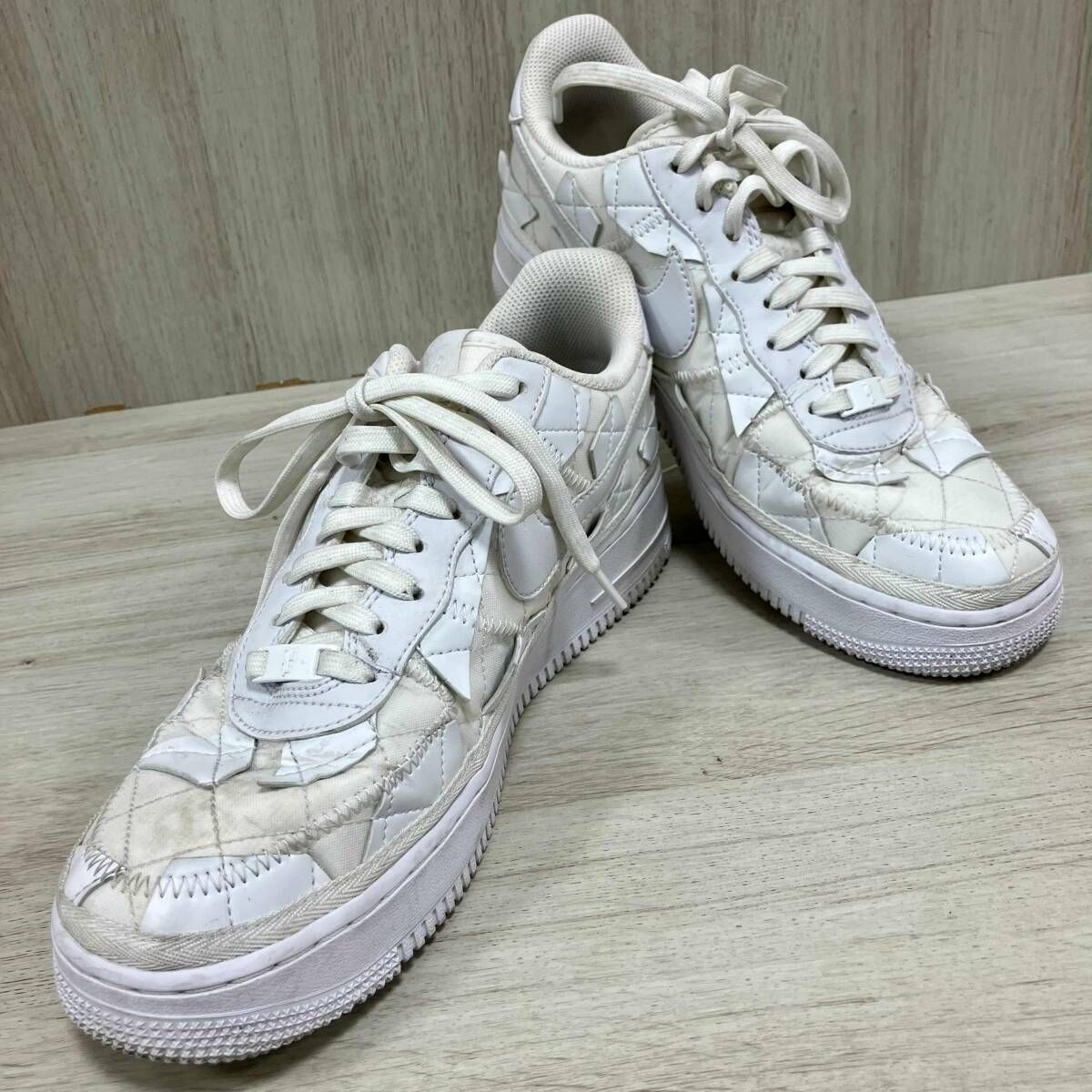 NIKE/スニーカー／DZ3674-100 ナイキ　エアフォース1 ビリーアイリッシュ パッチワーク　トリプルホワイト 27.5cm