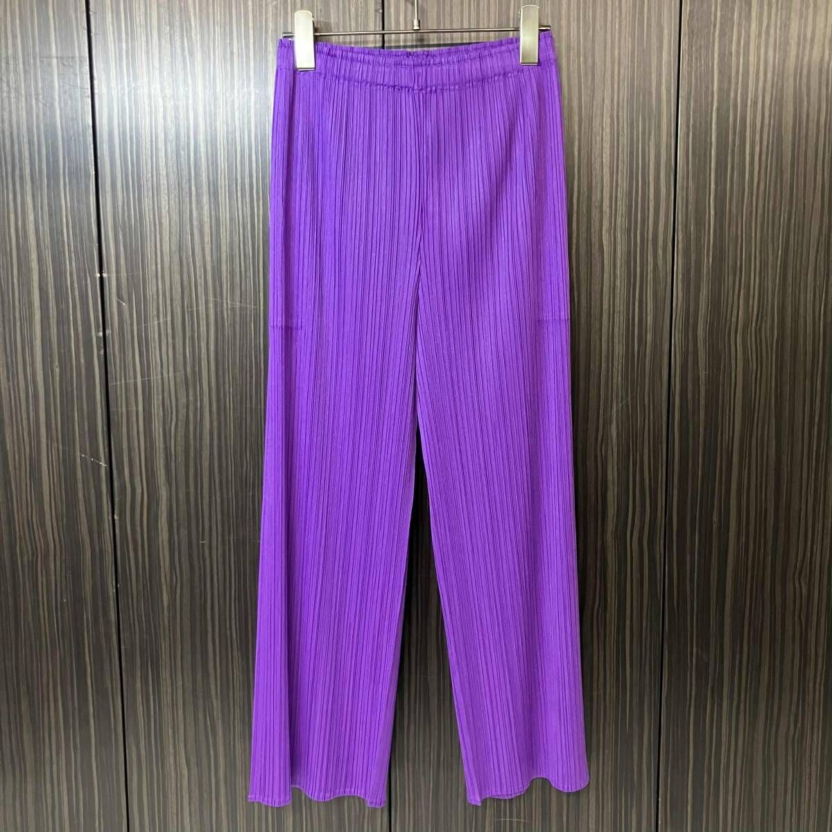 25AW PLEATS PLEASE ISSEY MIYAKE MONTHLY COLORS AUGUST LIGHT PURPLE サイズ3 パープル PP53FJ125 プリーツプリーズ イッセイミヤケ