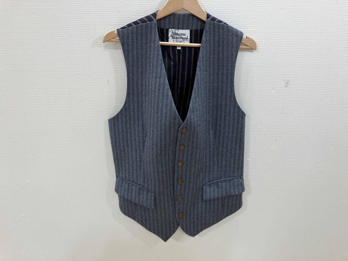 ヴィヴィアン　ベスト　ストライプ Vivienne Westwood MAN ビビアンウエストウッド ストライプベスト