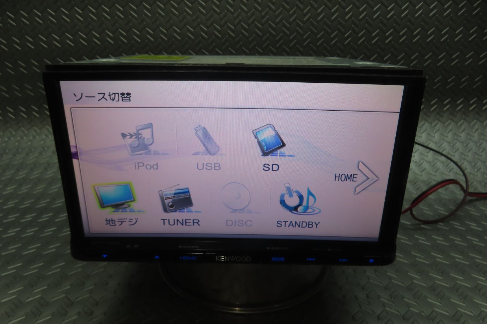 完動品保証付★W7151/ケンウッド　メモリーナビ　MDV-L503　TV地デジフルセグ内蔵　Bluetooth内蔵　TV視聴OK　ロック解除済