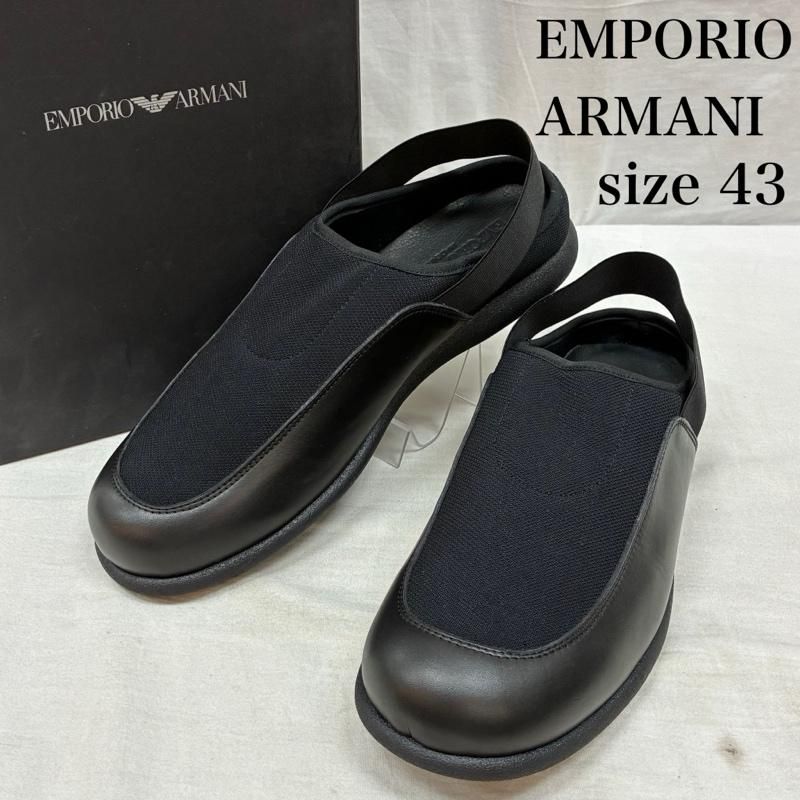 エンポリオアルマーニ メッシュ レザー サンダル イタリア製 43 メンズ 27.0cm ISItems【USED】【古着】【中古】50159774