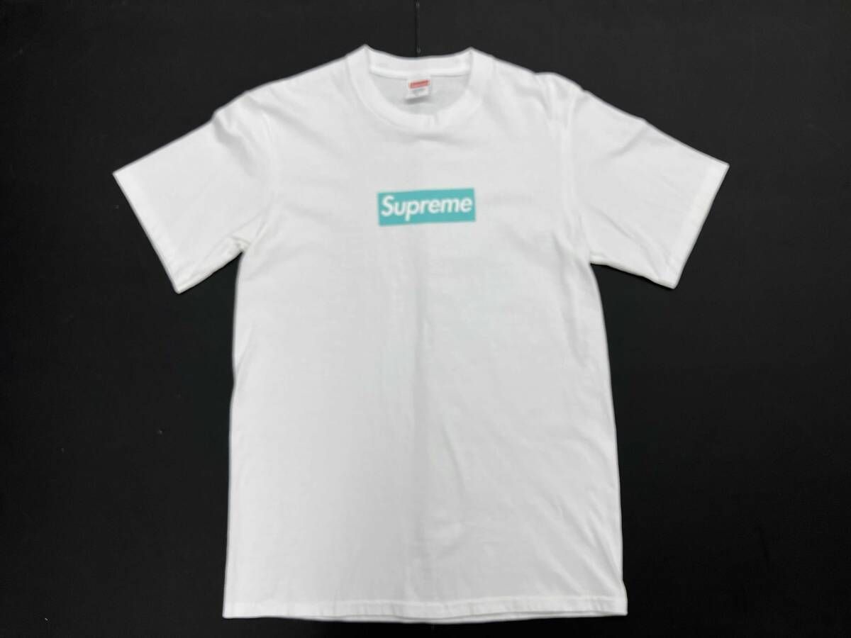 Supreme×Tiffany&Co. シュプリーム×ティファニー Box Logo Tee ボックスロゴTシャツ USA製 S ホワイト 通年