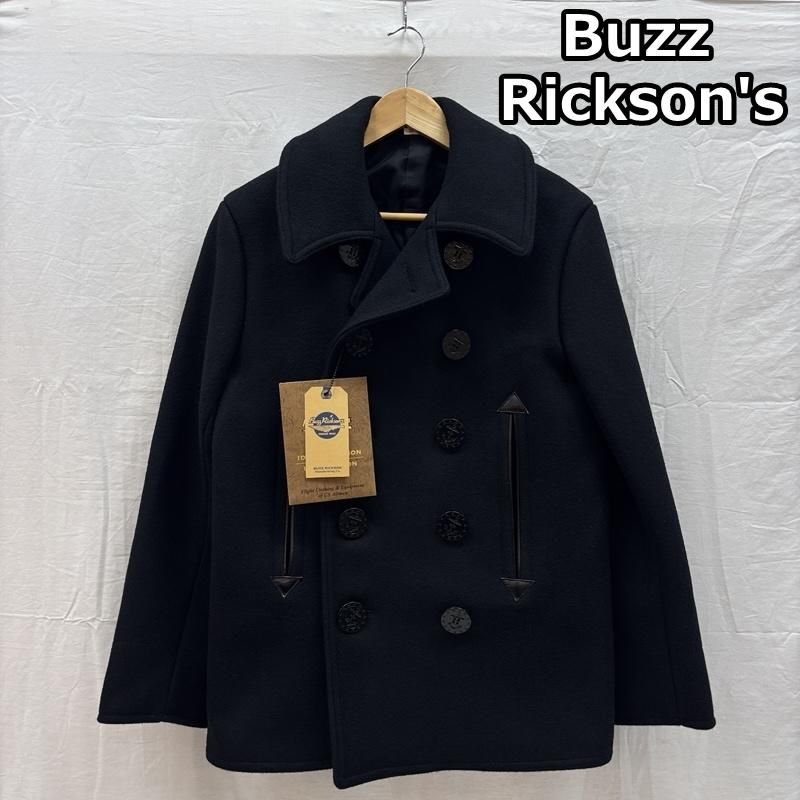 バズリクソンズ BR12394 WILLIAM GIBSON Type BLACK PEA COAT ウール ピーコート ウィリアムギブソン メンズ 38 ISItems【USED】【古着】【中古】50159807