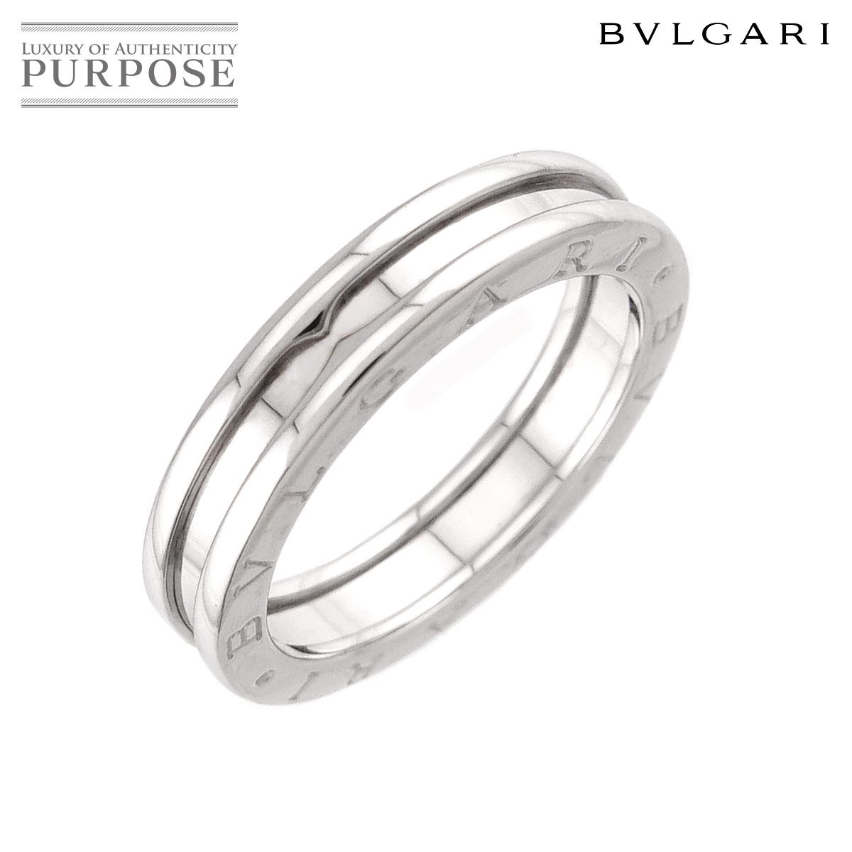 ブルガリ BVLGARI ビーゼロワン 1バンド #60 リング K18 WG ホワイトゴールド 750 指輪 B-ZERO1 Ring 90323397