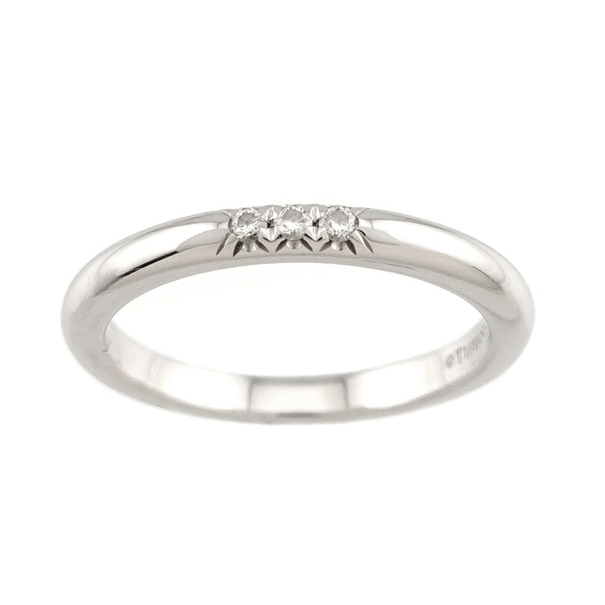 ティファニー TIFFANY&Co. フォーエバー 5号 リング 幅2mm ダイヤ Pt 