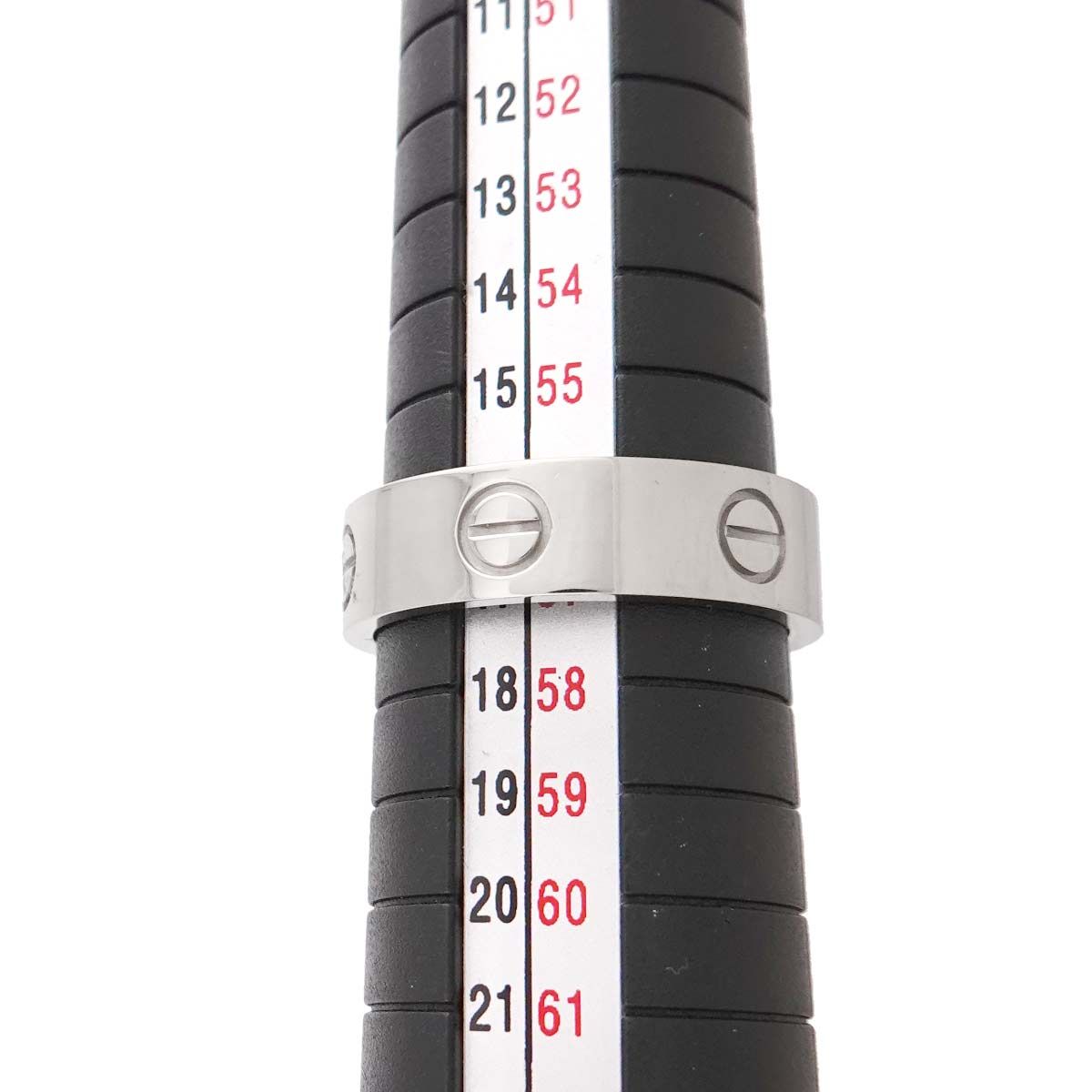 カルティエ Cartier ラブ #57 リング K18 WG ホワイトゴールド 750