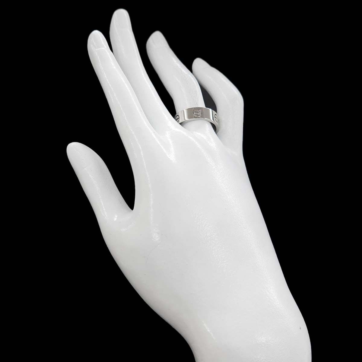 カルティエ Cartier ラブ #57 リング K18 WG ホワイトゴールド 750