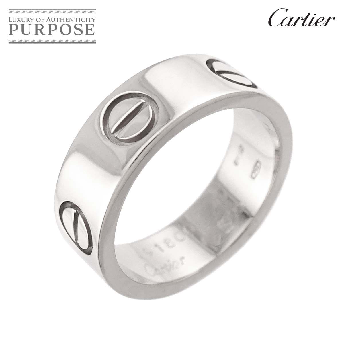 カルティエ Cartier ラブ #47 リング K18 WG ホワイトゴールド 750