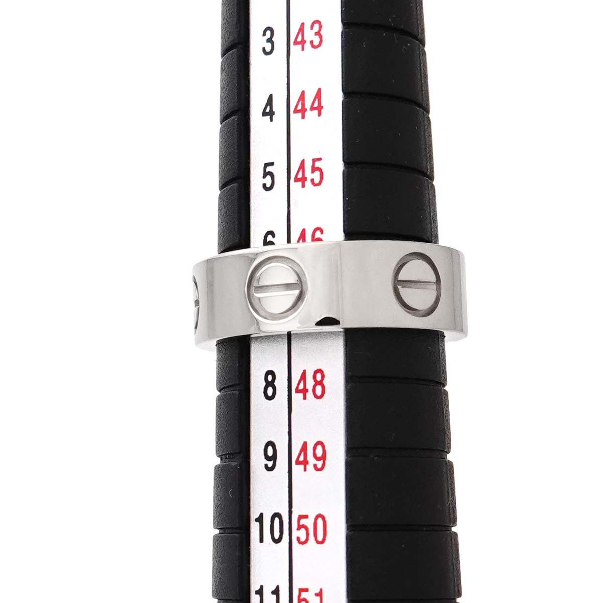 カルティエ Cartier ラブ #47 リング K18 WG ホワイトゴールド 750