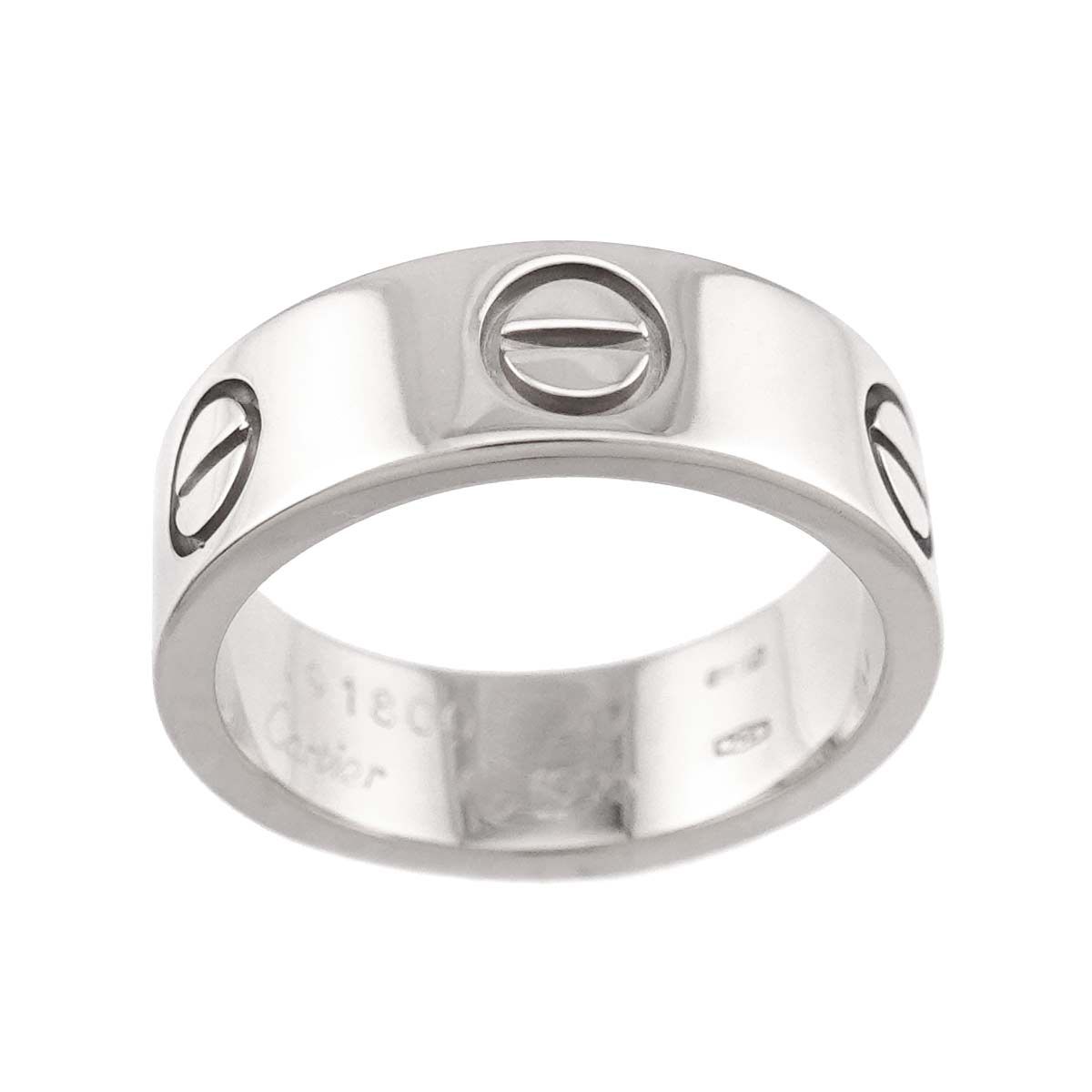 カルティエ Cartier ラブ #47 リング K18 WG ホワイトゴールド 750 