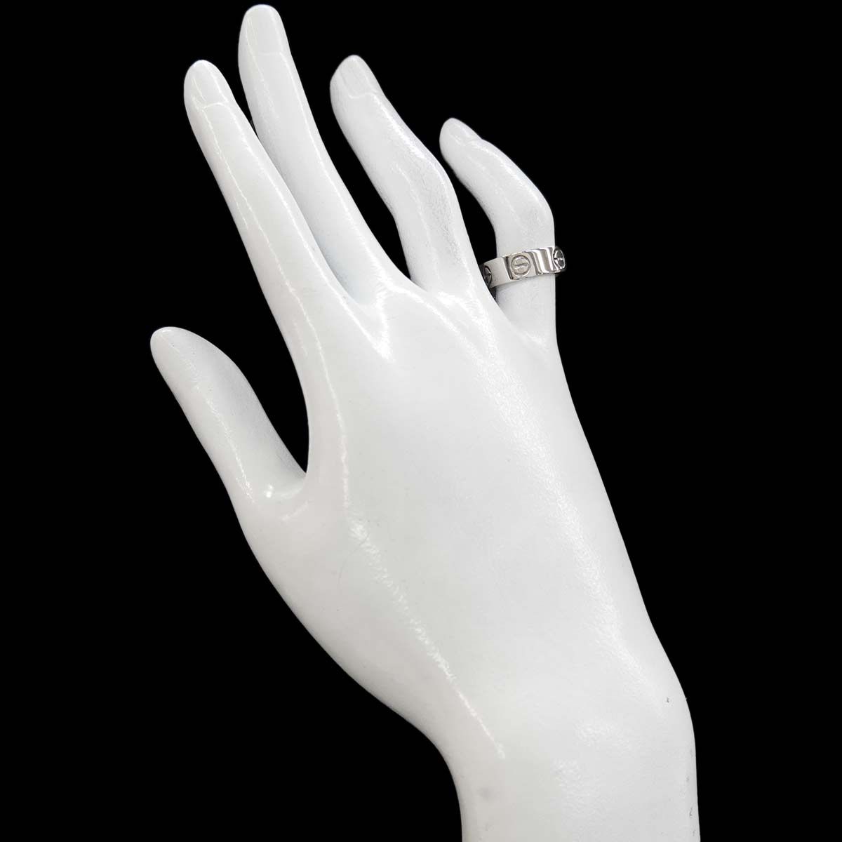 カルティエ Cartier ラブ #47 リング K18 WG ホワイトゴールド 750