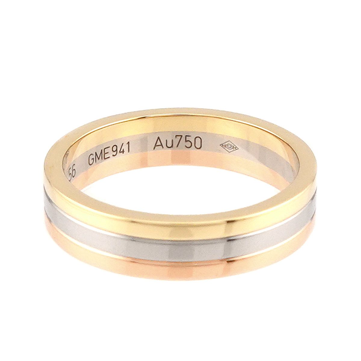 カルティエ Cartier ヴァンドーム #56 リング K18 YG WG PG スリー 