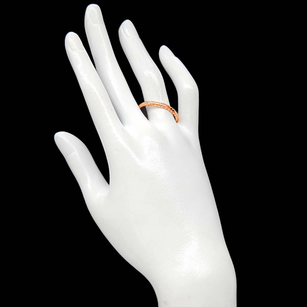 ブルガリ BVLGARI スピガ #67 リング K18 PG ピンクゴールド 750 指輪 