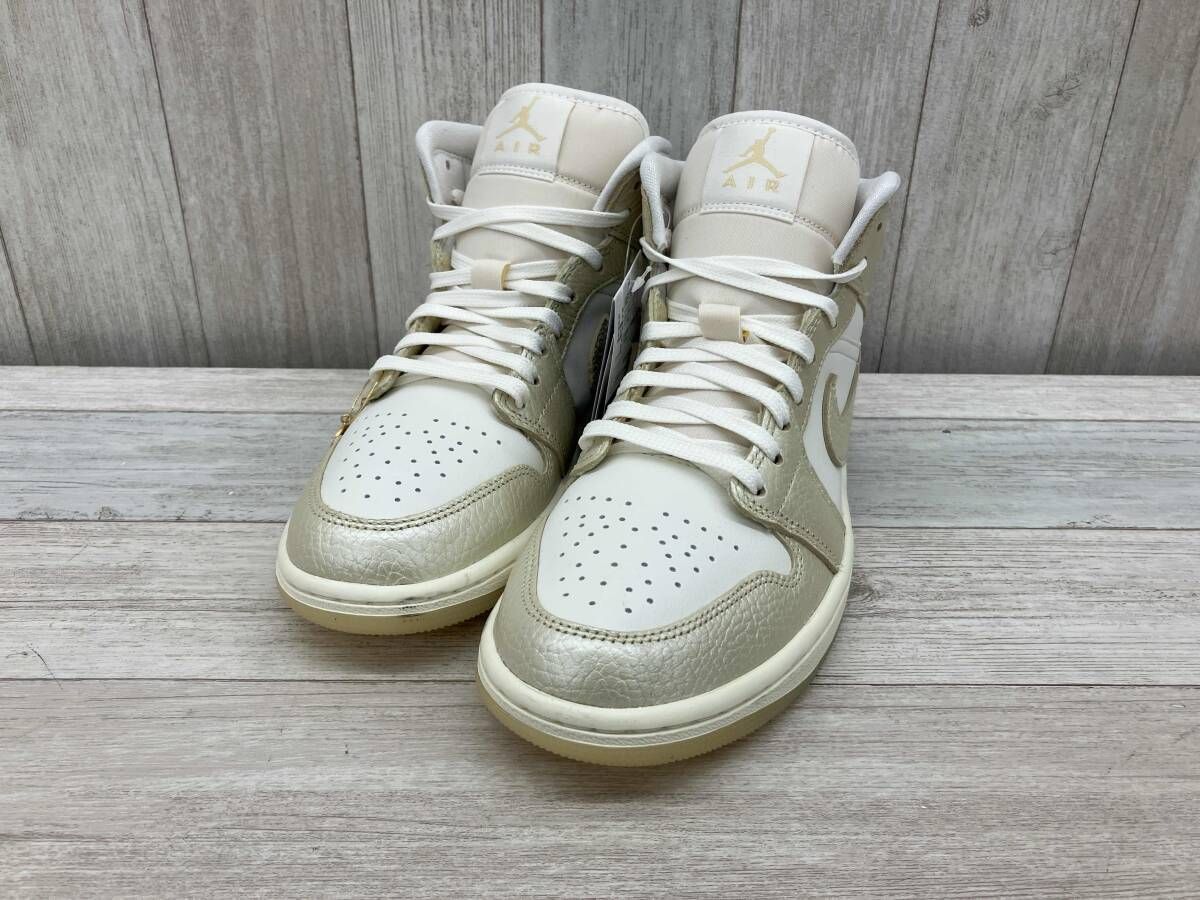 NIKE／ナイキ／AIR JORDAN 1 MID SE／スニーカー／25cm／レディース／ゴールド／HV5159-100