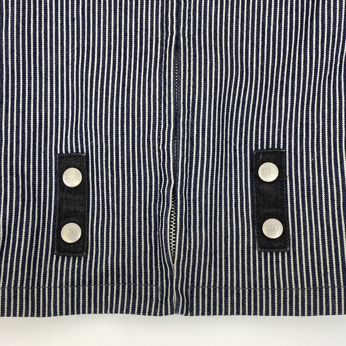 BATES ベイツ 半袖 ヒッコリーデニムジャケット Lサイズ ※中古 - メルカリ
