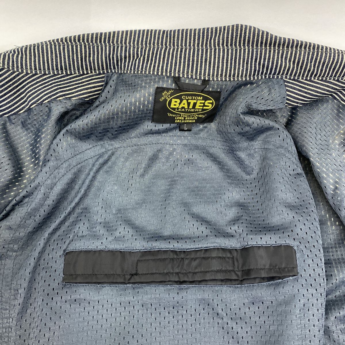 BATES ベイツ 半袖 ヒッコリーデニムジャケット Lサイズ ※中古 - メルカリ