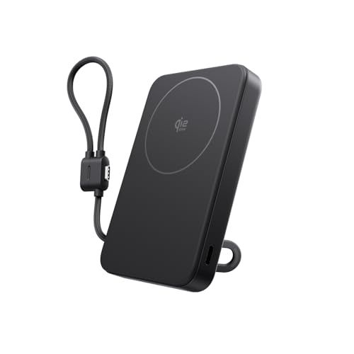 Qi2.2 25Wワイヤレス充電対応 EcoFlow RAPID Mag （USB-Cケーブル内蔵，10,000mAh）ブラック送料無料