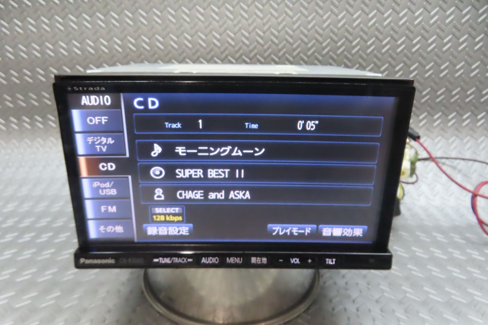 完動品保証付☆W7158/パナソニック メモリーナビ CN-R300D TV地