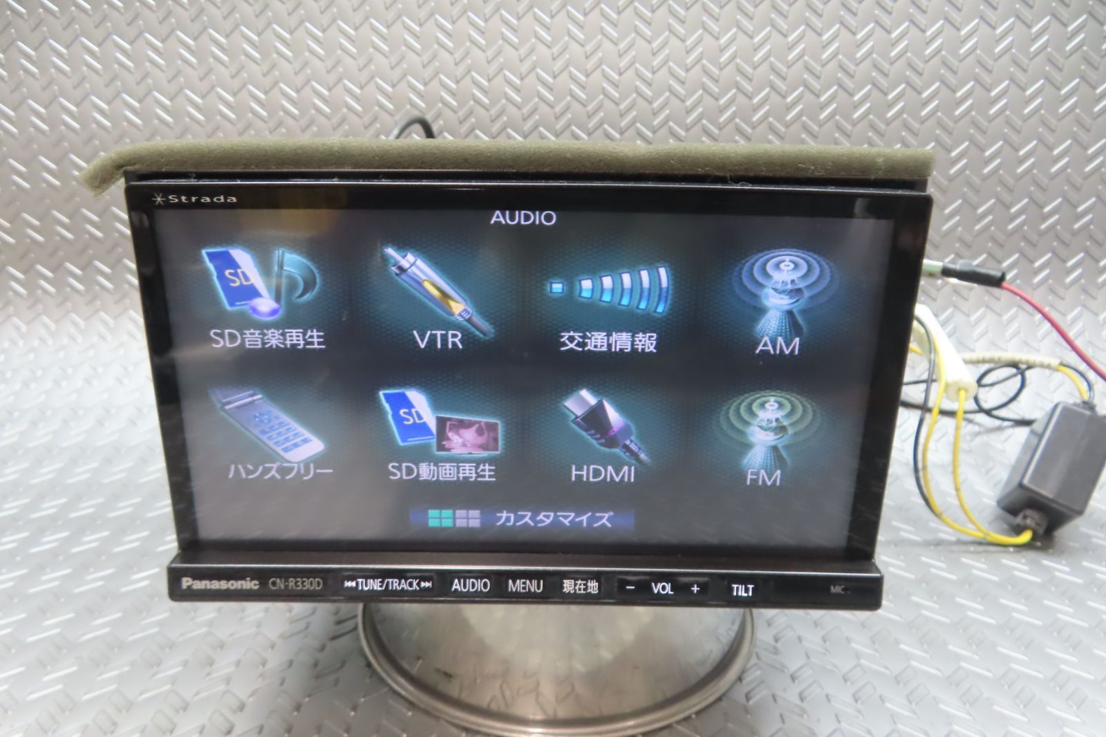 完動品保証付☆W7159/パナソニック メモリーナビ CN-R300D TV地