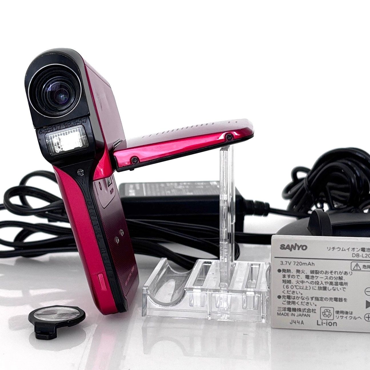 サンヨー】SANYO Xacti DMX-C6 レッド デジタルビデオカメラ #T418