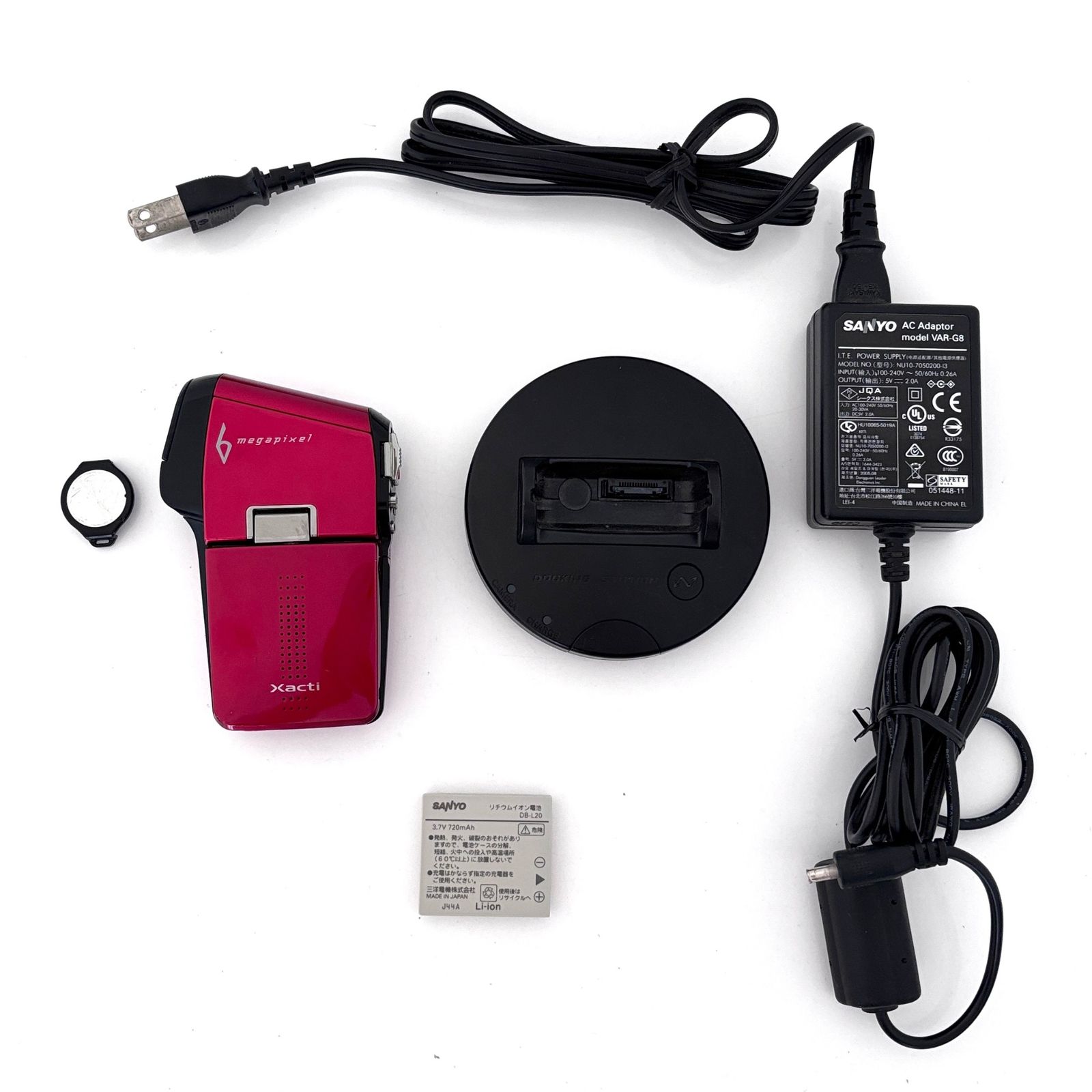 サンヨー】SANYO Xacti DMX-C6 レッド デジタルビデオカメラ #T418