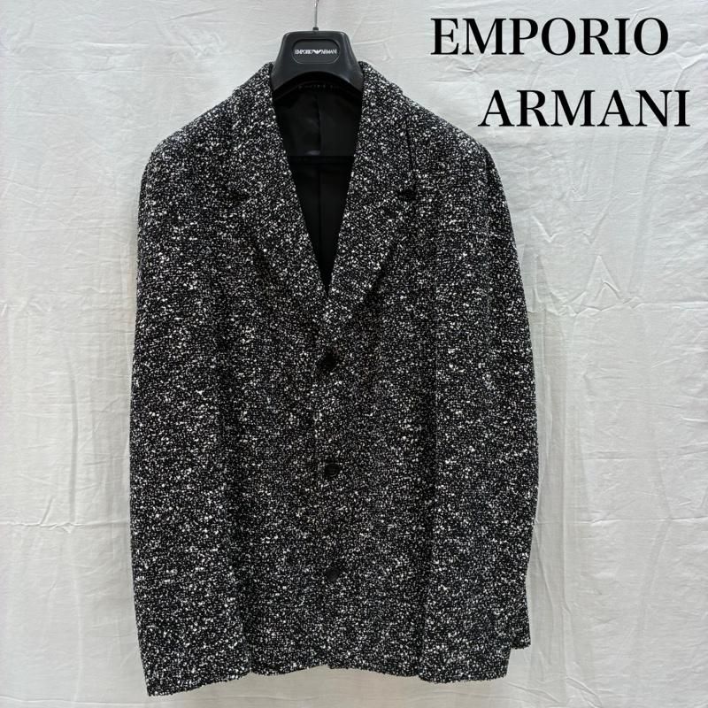 エンポリオアルマーニ TECHNO TAILORING メランジ ツイード 3B テーラード ジャケット 54 メンズ - ISItems【USED】【古着】【中古】50160064
