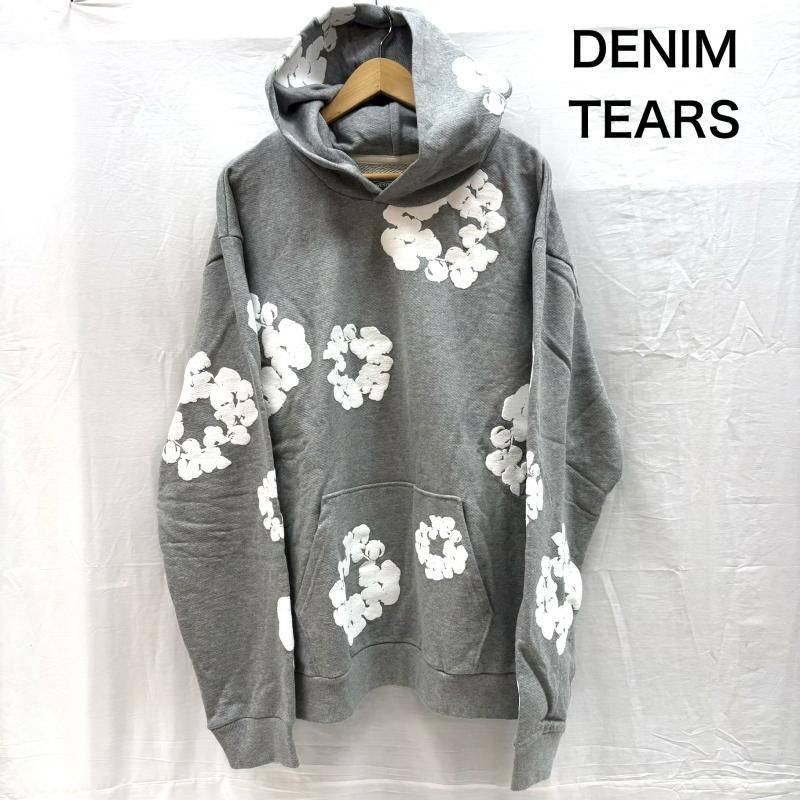 デニムティアーズ Cotton Wreath Hoodie フラワー プリント スウェット プルオーバー パーカー メンズ XL ISItems【USED】【古着】【中古】50160171