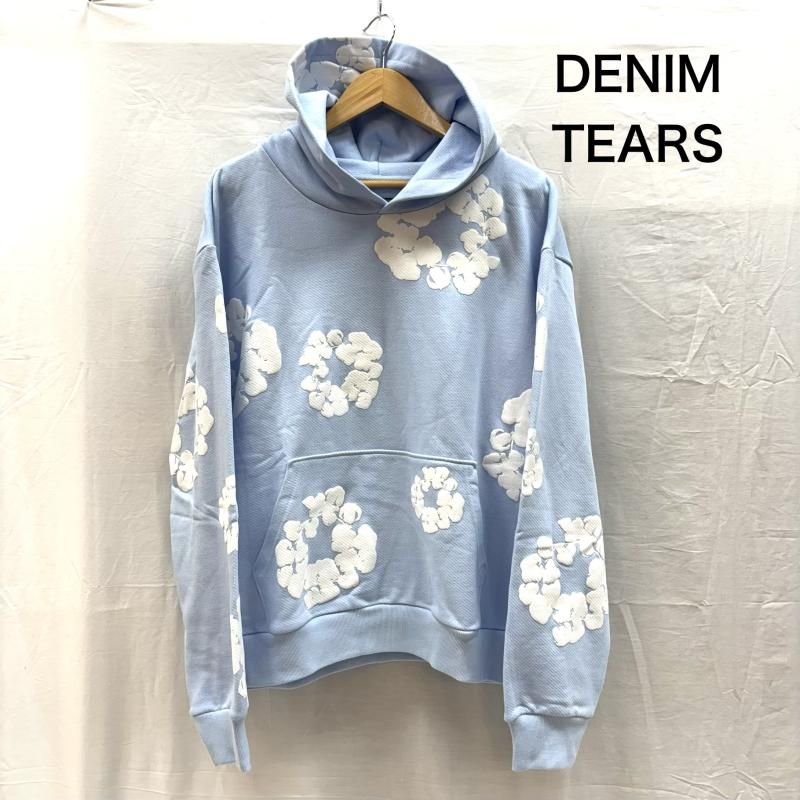 デニムティアーズ Cotton Wreath Hoodie フラワー プリント スウェット プルオーバー パーカ メンズ M ISItems【USED】【古着】【中古】50160176
