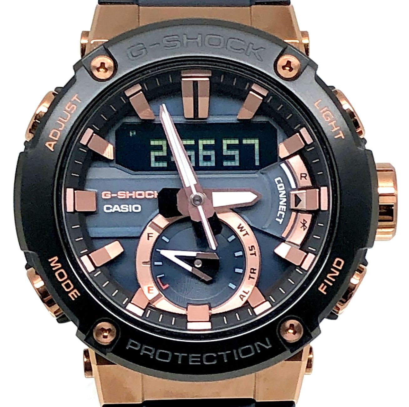 G-SHOCK ジーショック GST-B200G-2A G-STEEL タフソーラー Bluetooth ローズゴールド ネイビー アナデジ 2019年10月発売 26,713円
