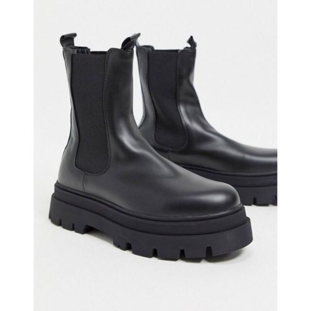 ★新品★Bershka(ベルシュカ) サイズ:UK6(25.0cm) レディース ブーツ サイドゴア