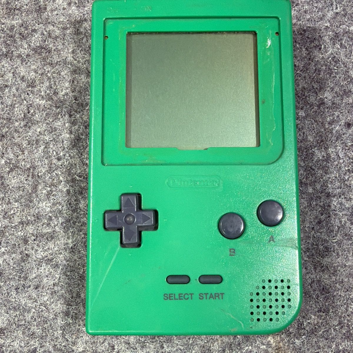 動作確認済】ゲームボーイポケット 本体 MGB-001 グリーン スクリーン