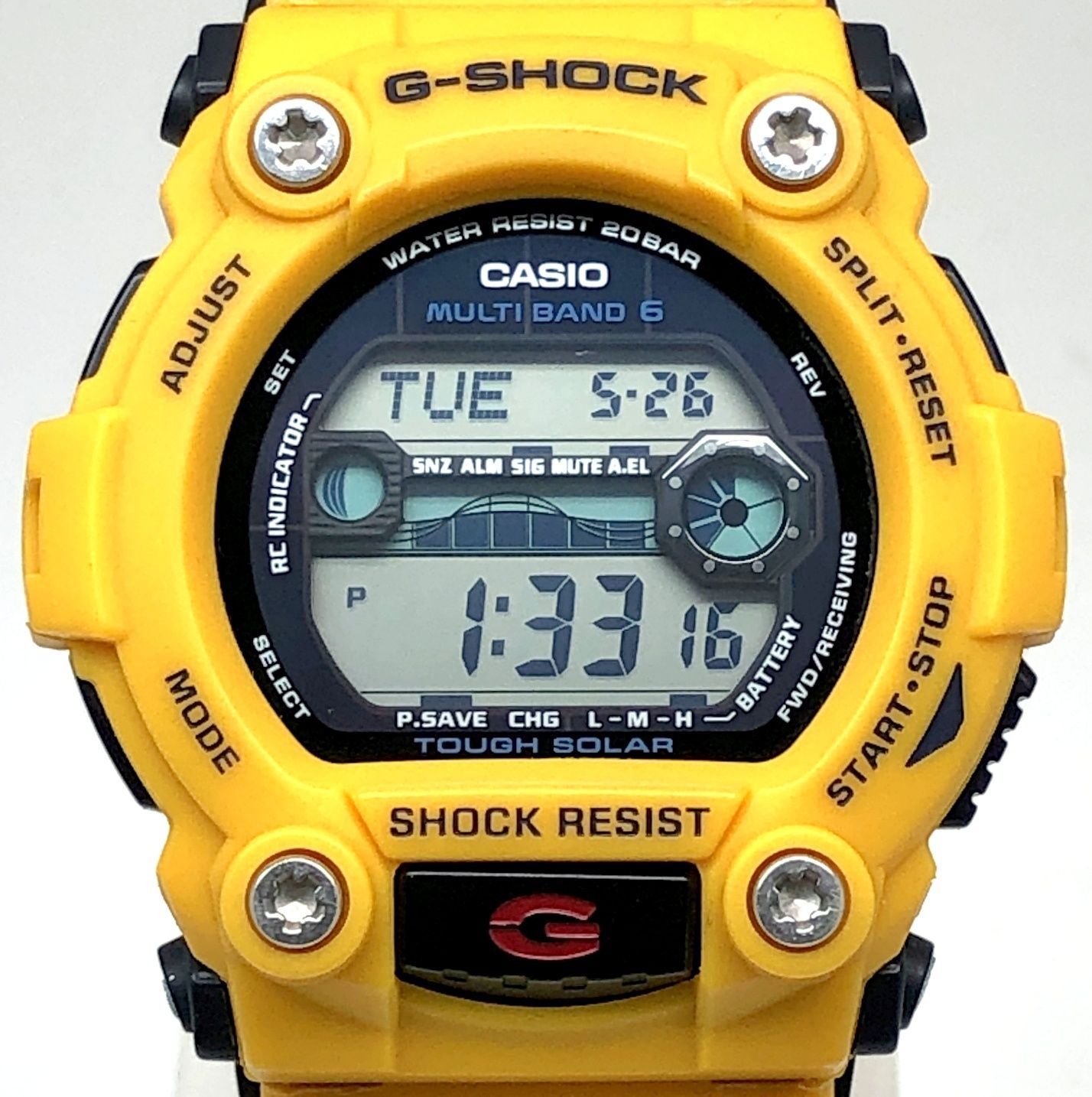 【稼働品】カシオ G-SHOCK GW-7900CD 電波ソーラー イエロー G-SHOCK ジーショック GW-7900CD-9 Vintage Colors ヴィンテージ