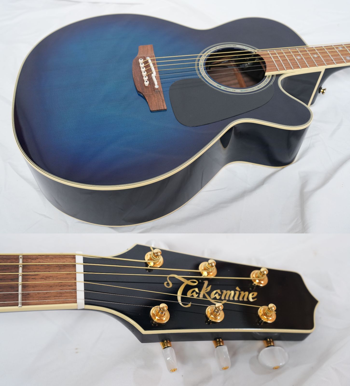 ☆TAKAMINE DMP552C DBS エレアコ 美品 ハードケース付 ブルーサン