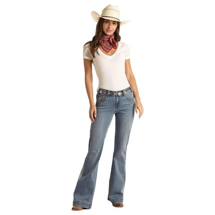★新品★Rock and Roll Cowgirl (ロックアンドロールカウボーイ) サイズ:W27 L32 レディース ジーンズ 送料無料