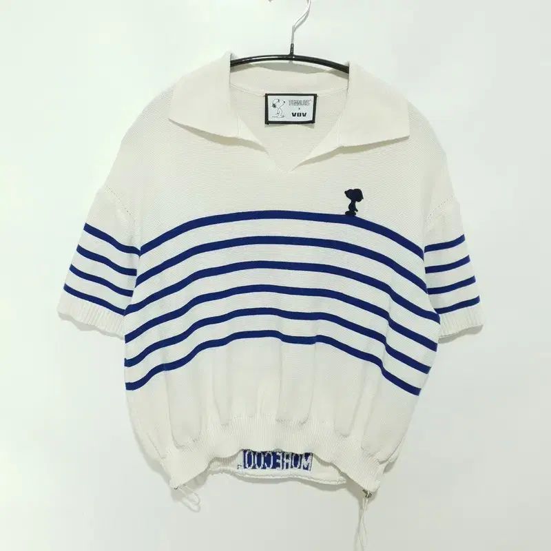VOV ピーナッツ SNOOPY オープンカラー 半袖 ニット F_S2173