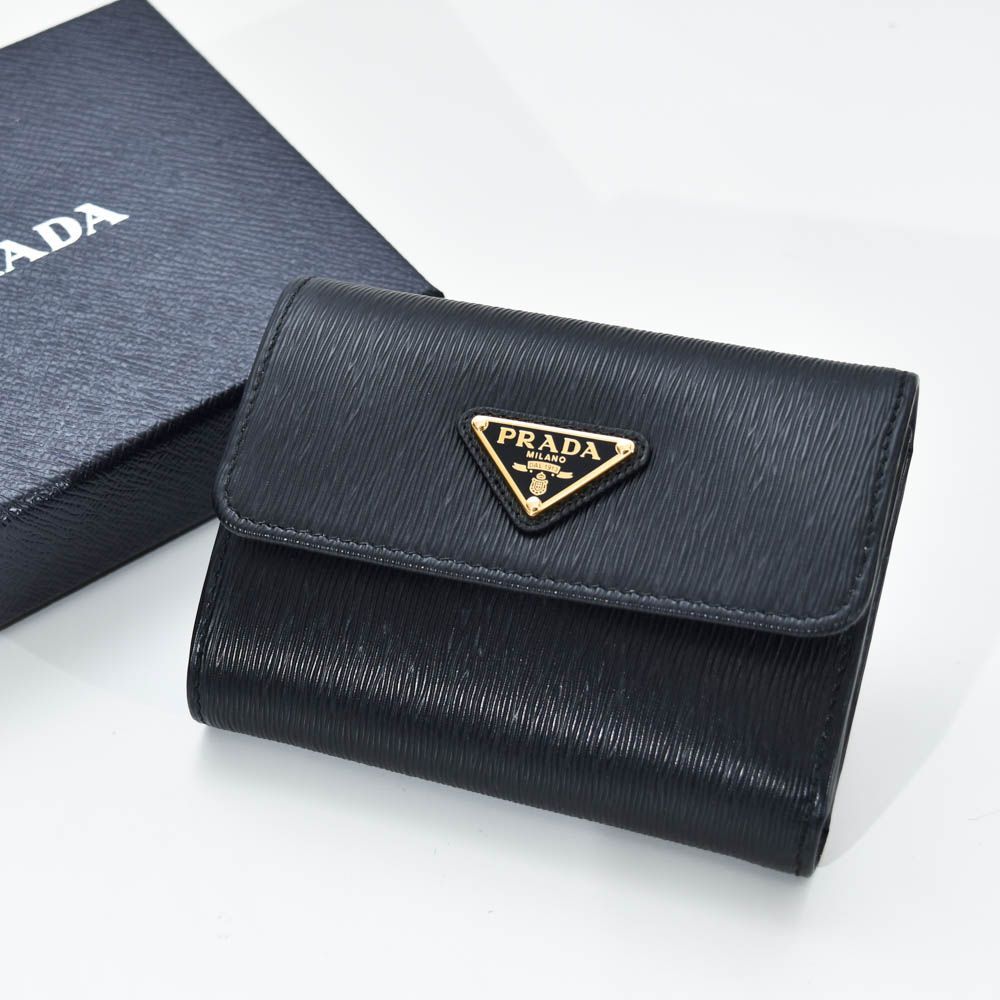 プラダ 財布 レディース 三角ロゴ 3つ折り財布 ヴィッテロムーヴ VITELLO MOVE 1MH025 2DDU　PRADA