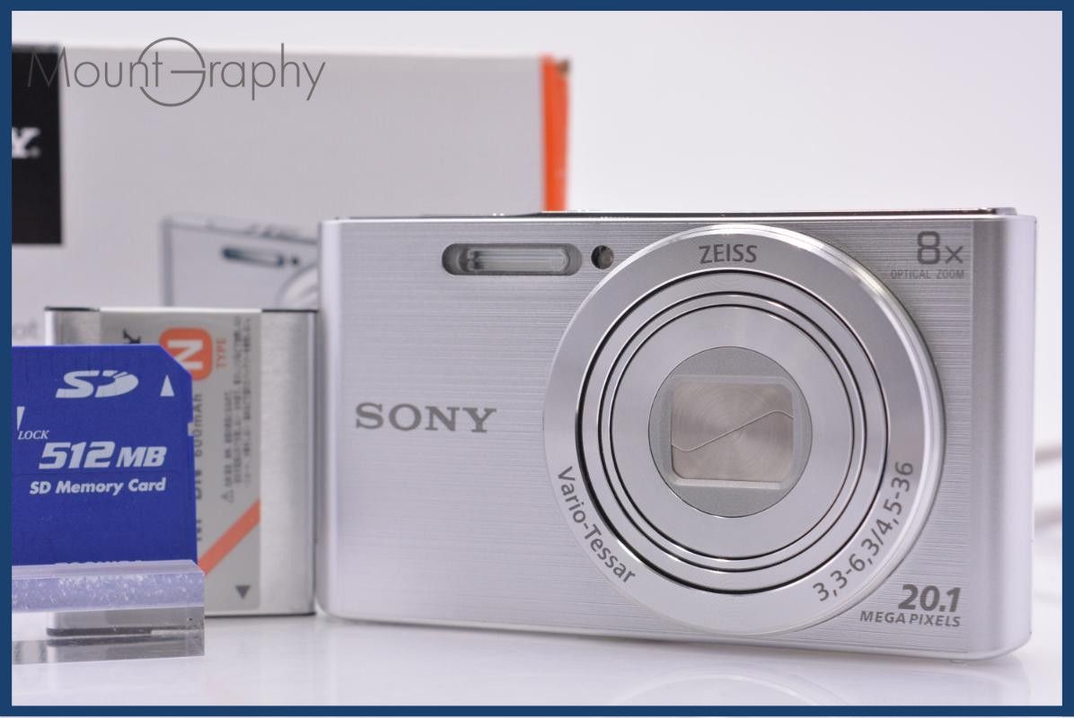 [Good Production/Operation Guarantee] Sony SONY Cyber-shot DSC-W830 8X with original box, battery, and memory card included, free of charge #ks269
