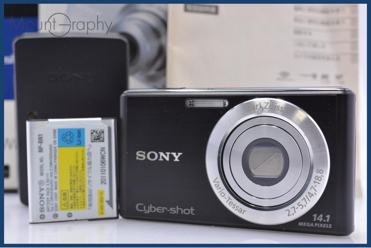 ソニー SONY Cyber-shot DSC-W530 4X 元箱、バッテリー、充電器、取扱
