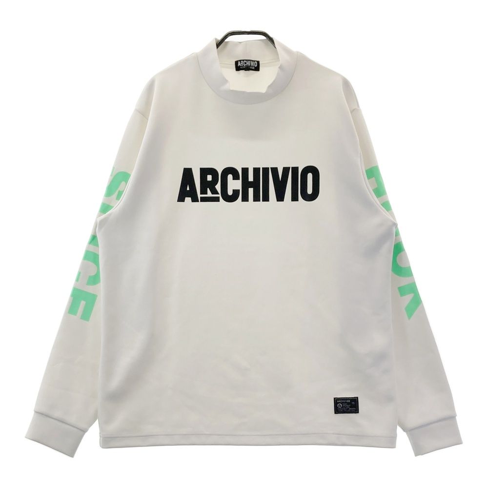 サイズ：50 ARCHIVIO アルチビオ 長袖ハイネックTシャツ ホワイト系 [240101701529] ゴルフウェア メンズ ストスト
