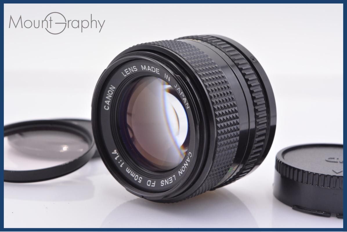 【動作保証】 キヤノン Canon New FD 50mm F1.4 前後キャップ&レンズフィルター付 同梱無料 #yk8304 カメラ 【動作保証】 キヤノン Canon New FD 50mm F1.4 前後キャップ