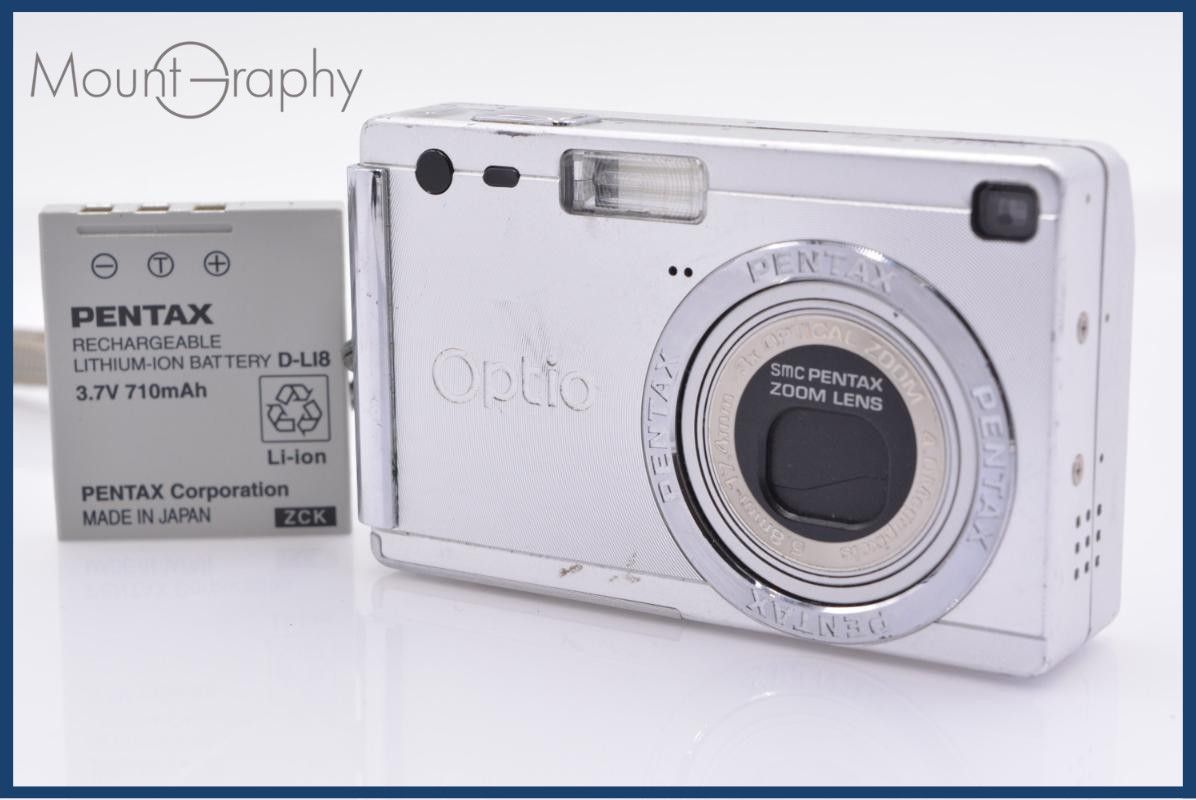 [Operation Guarantee] Pentax PENTAX Optio S4i 3x Battery Included Free #yk8326