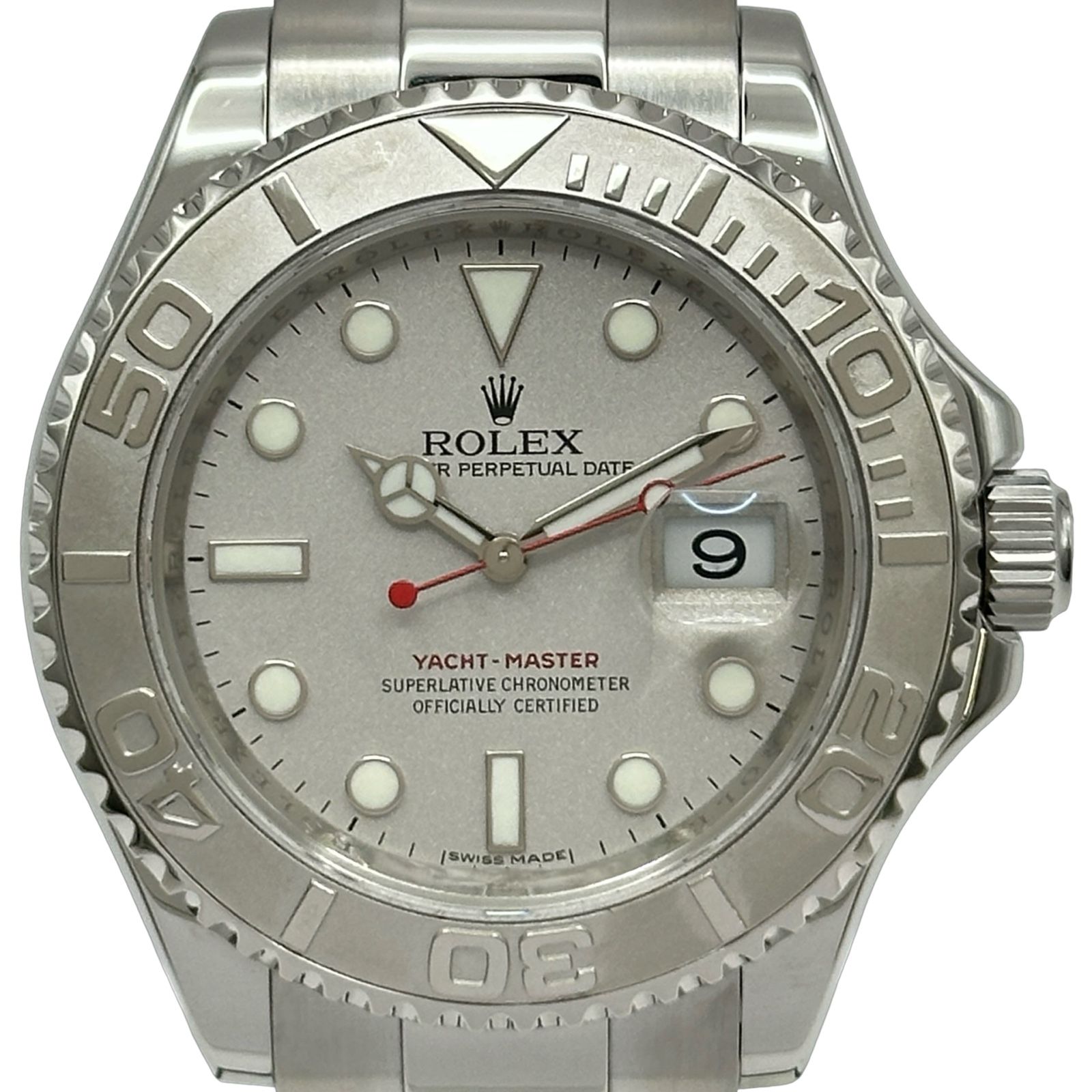 ロレックス ROLEX ヨットマスター 16622 シルバー プラチナ/ステンレススチール 自動巻き メンズ 腕時計 776,400円