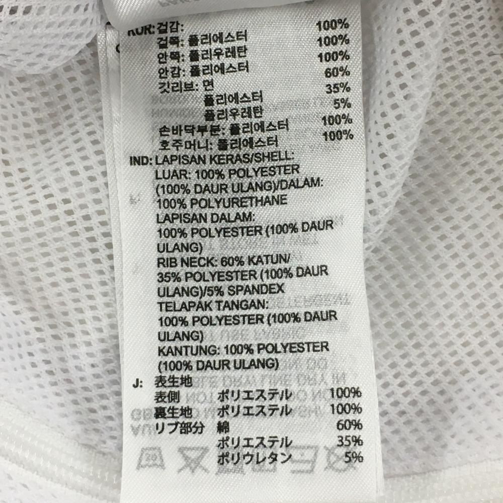 美品】アディダス スニード 白 袖一部配色 メッシュ裏地 サイドジップ