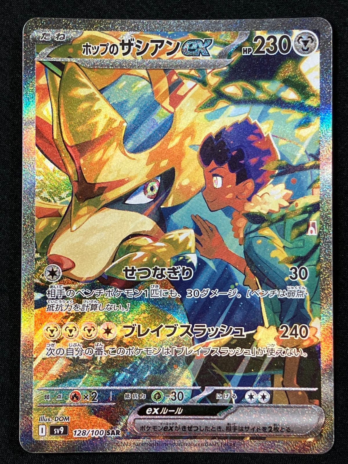 ポケモンカードゲーム ポケカ ホップのザシアンex SAR SV9-128 SV9