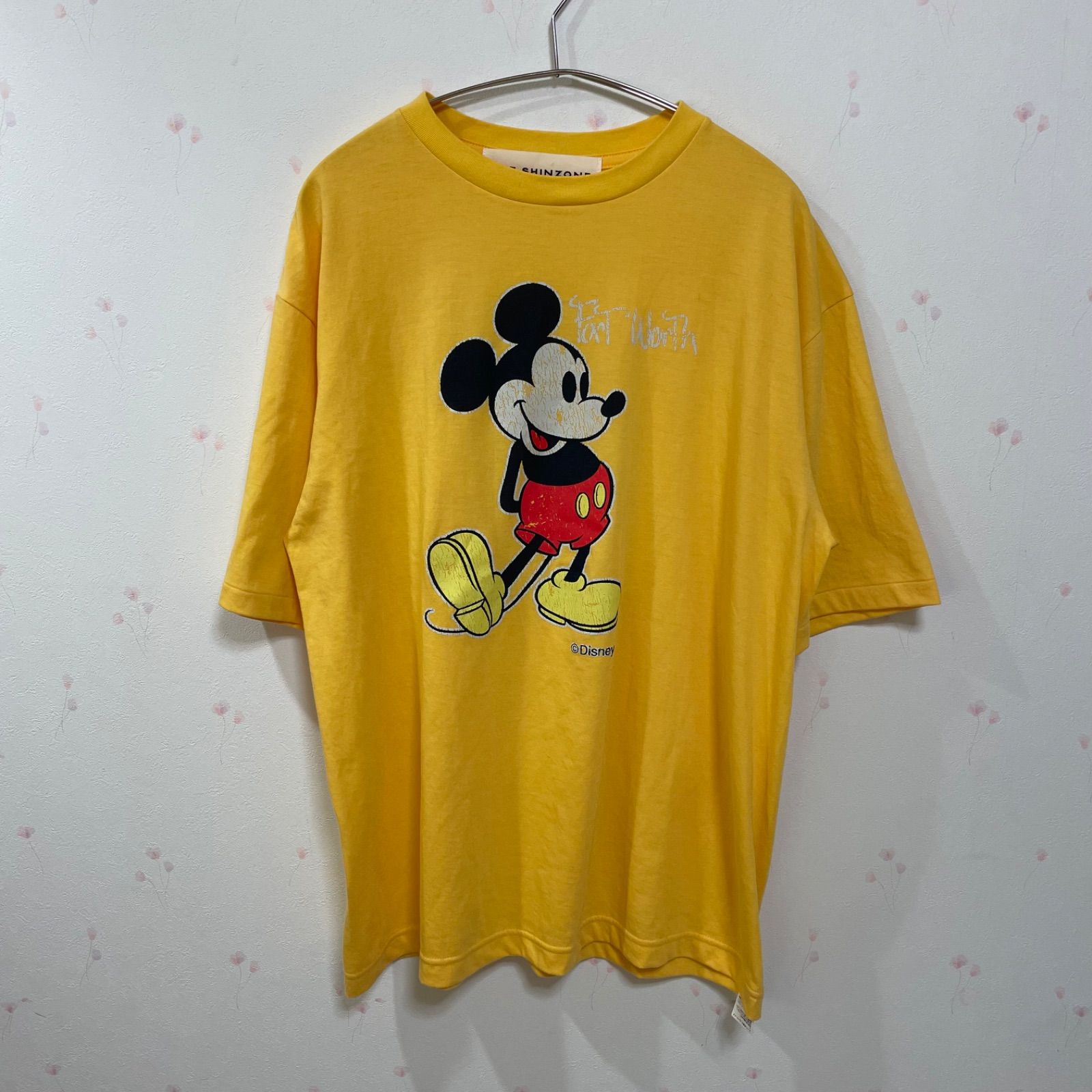 THE SHINZONE ミッキー Tシャツ Disney イエロー FO オーバーサイズ