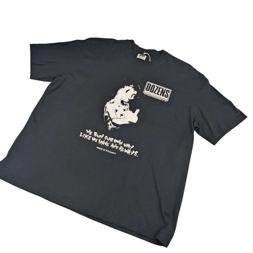 美品 RATS ラッツ FUCK TEE クルーネックTシャツ 26RT-0404 ブラック系