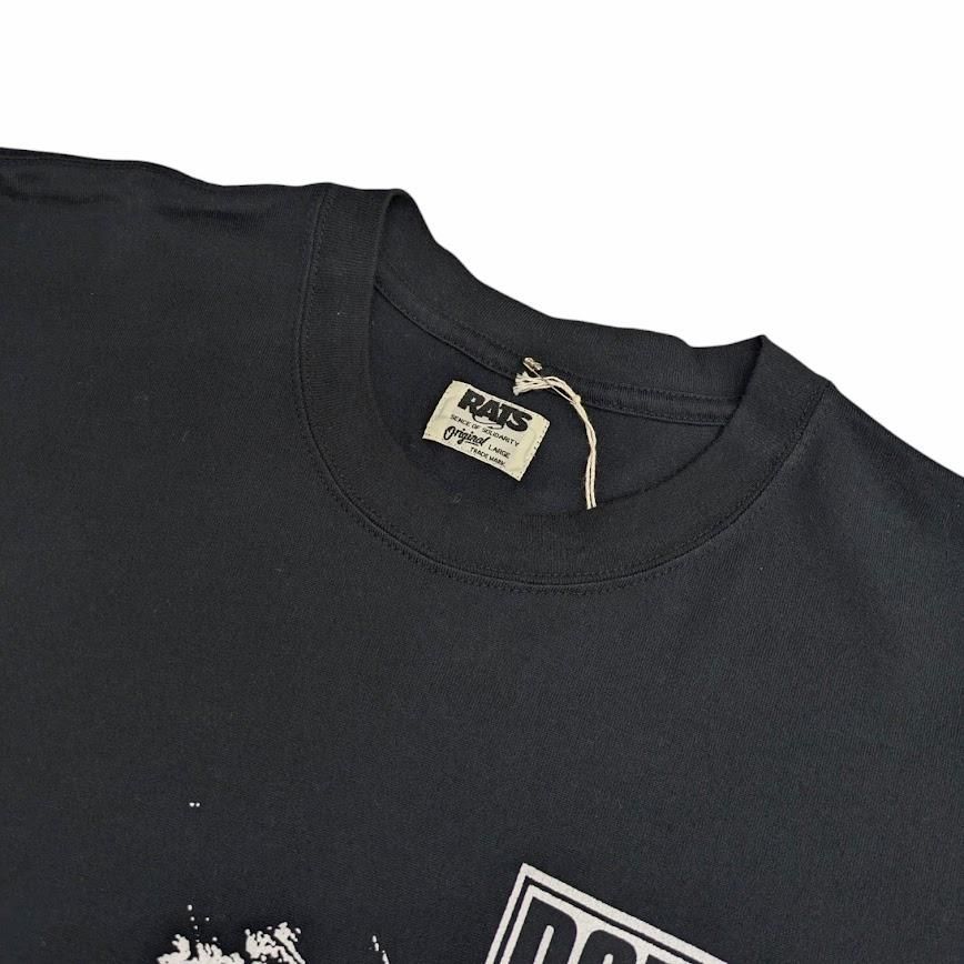 美品 RATS ラッツ FUCK TEE クルーネックTシャツ 26RT-0404 ブラック系