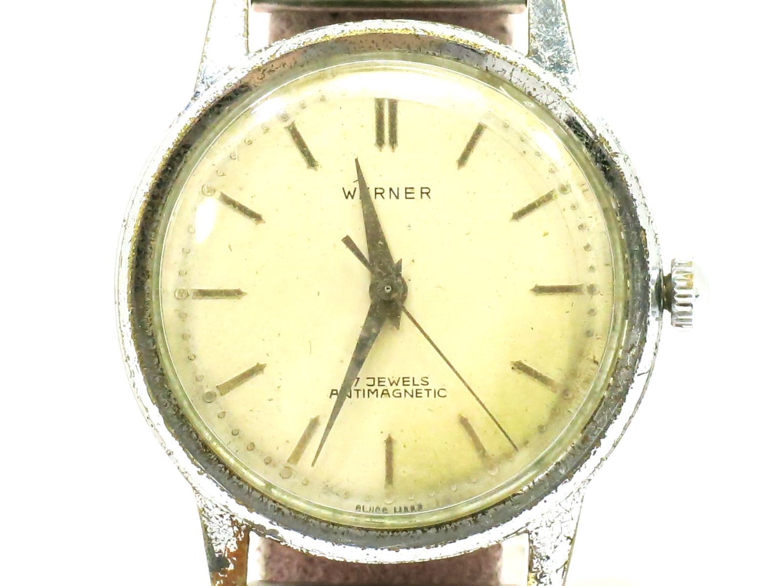 ワーナー　腕時計　メンズ手巻き　17石　70年代ヴィンテージ　（ベルト社外品）　WERNER　18715216