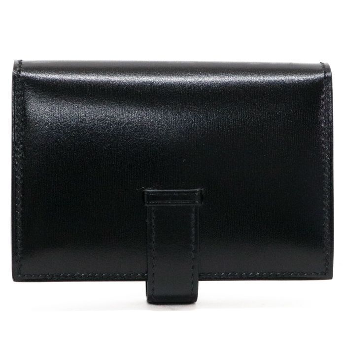 エルメス HERMES ベアン ミニ ボックスカーフ (レザー) モノクローム 