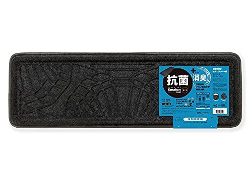 未来科学 TOHPO 抗菌 エアルミニバンマット 後部座席・セカンドシート用 立体構造で汚れキャッチ ズレ防止加工 ミニバン ワンボックス 40×120cm ブラック KOER-87653kk ff4ec9b7